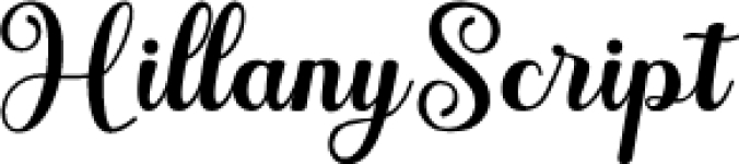 Hillany Scrip Font Preview