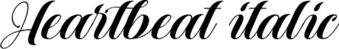 Heartbea Font Preview
