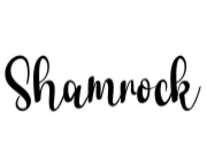 Shamrock Font Preview