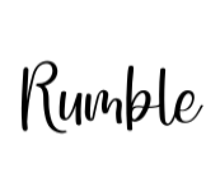 Rumble Font Preview