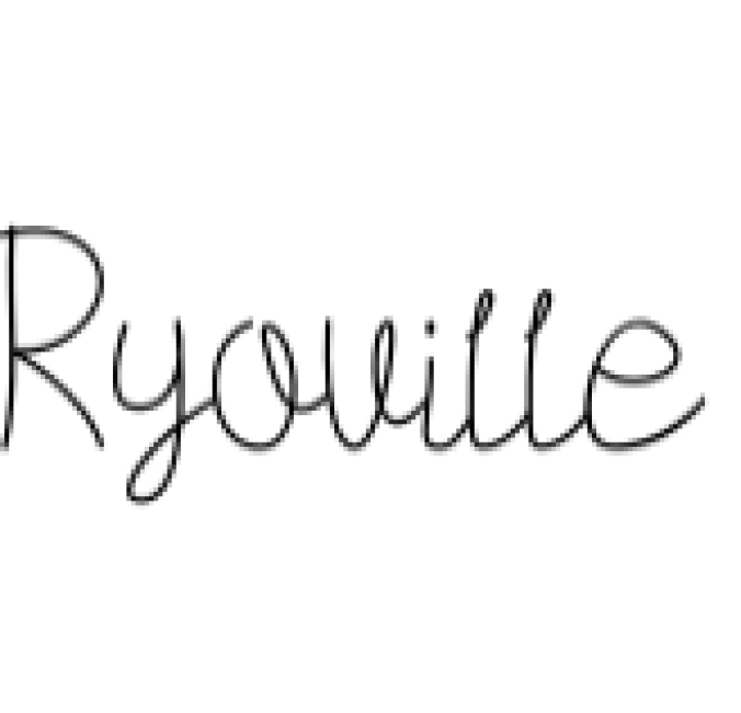 Ryoville Font Preview