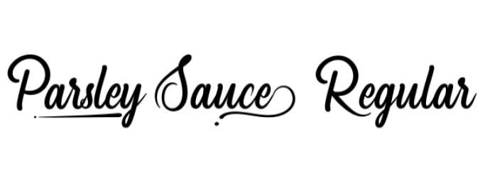 Parsley Sauce Font Preview
