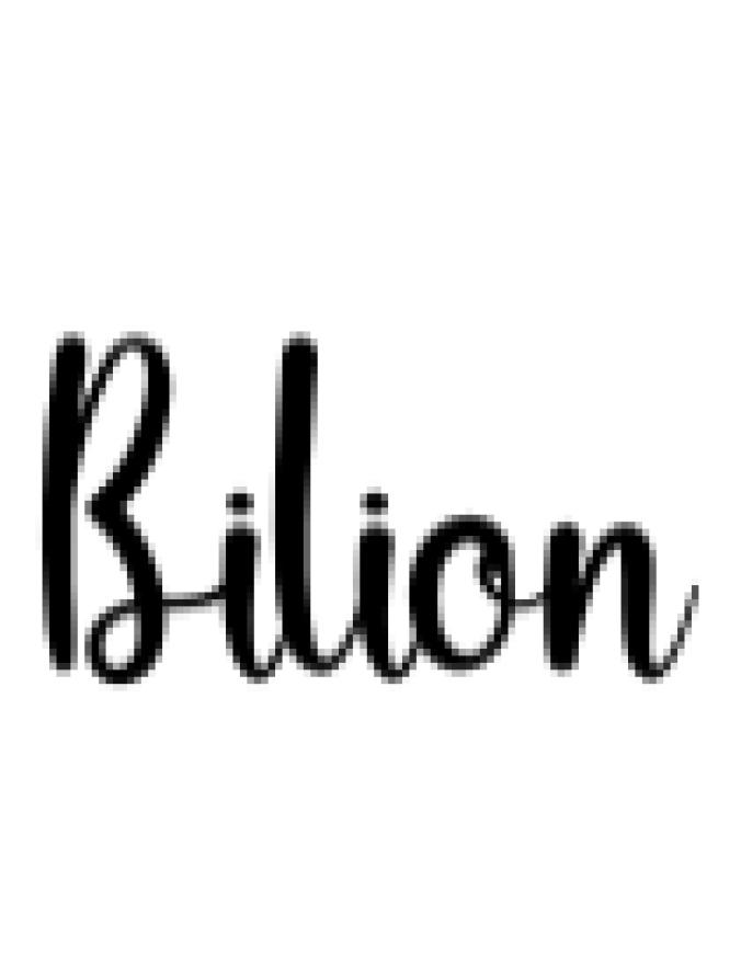 Bilion Font Preview