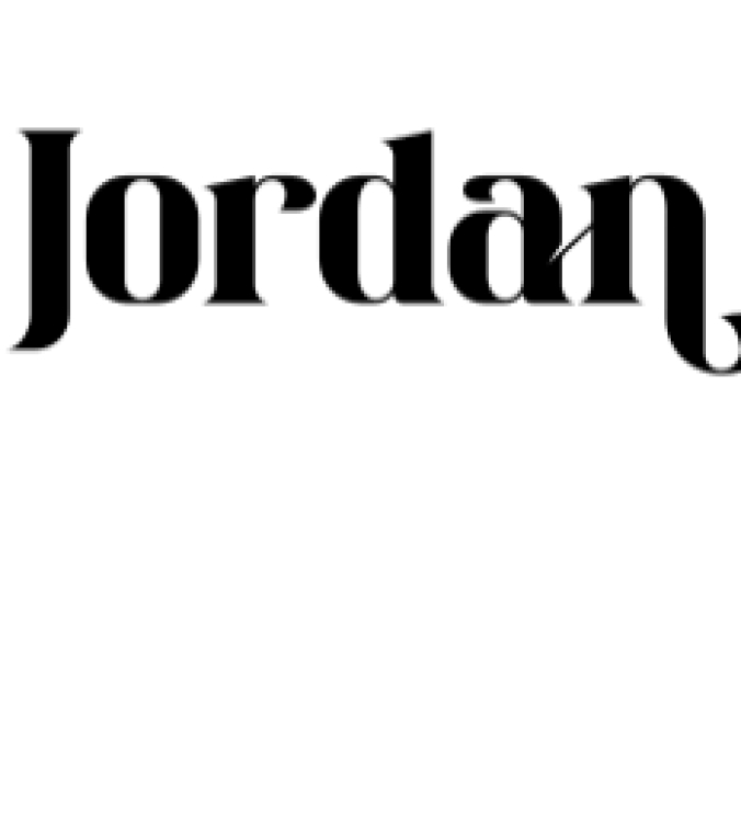 Jordan Font Preview