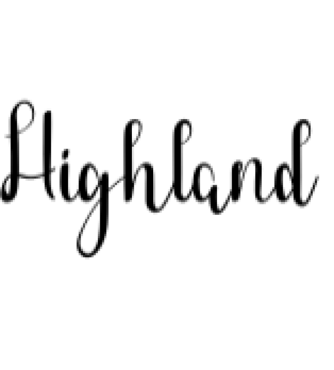 Highland Font Preview