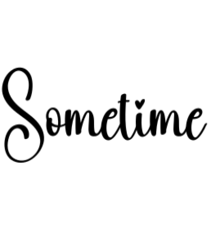 Sometime Font Preview