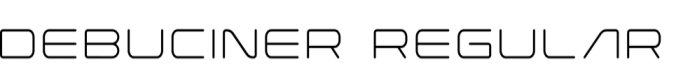Debuciner Font Preview