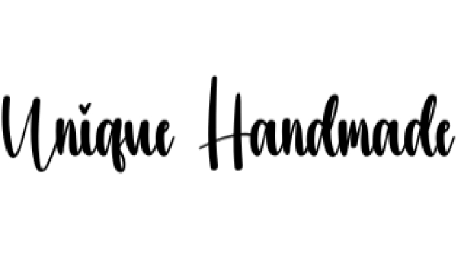Unique Handmade Font Preview