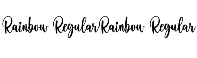 Rainbow Font Preview