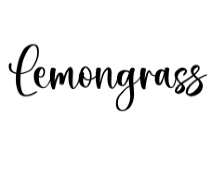 Lemongrass Font Preview