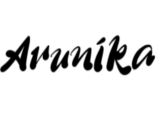 Arunika Font Preview