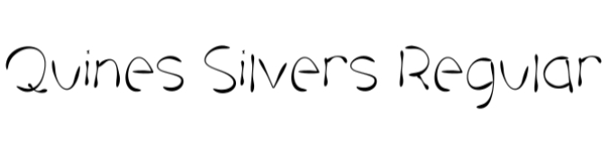 Quines Silvers Font Preview