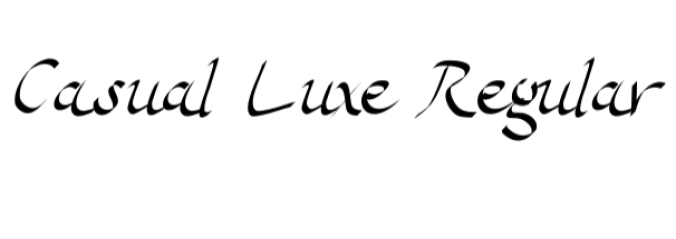 Casual Luxe Font Preview