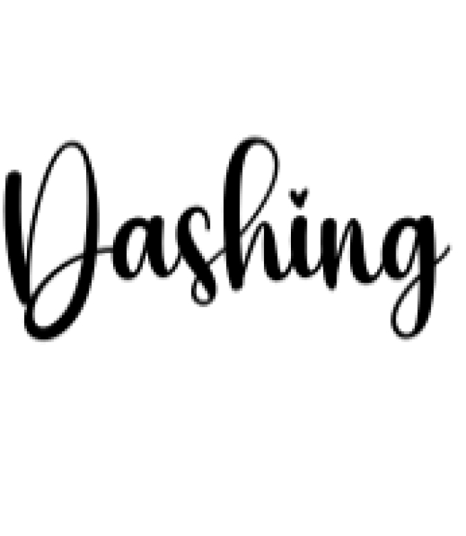 Dashing Font Preview