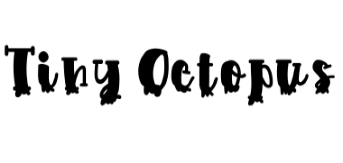 Tiny Octopus Font Preview
