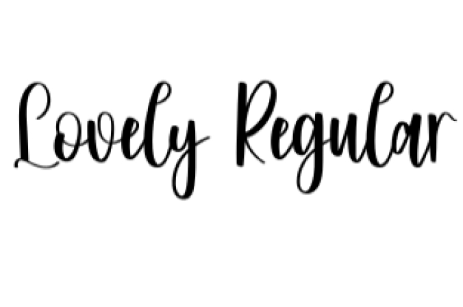 Lovely Font Preview