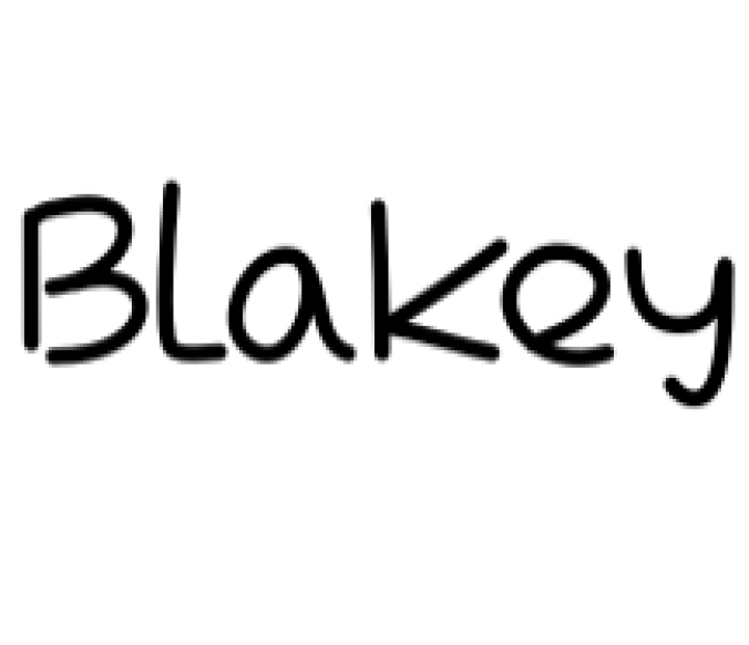 Blakey Font Preview