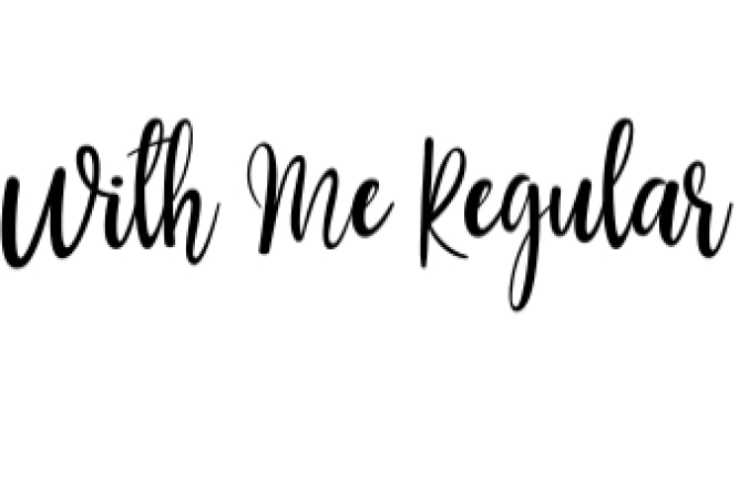 With Me Font Preview