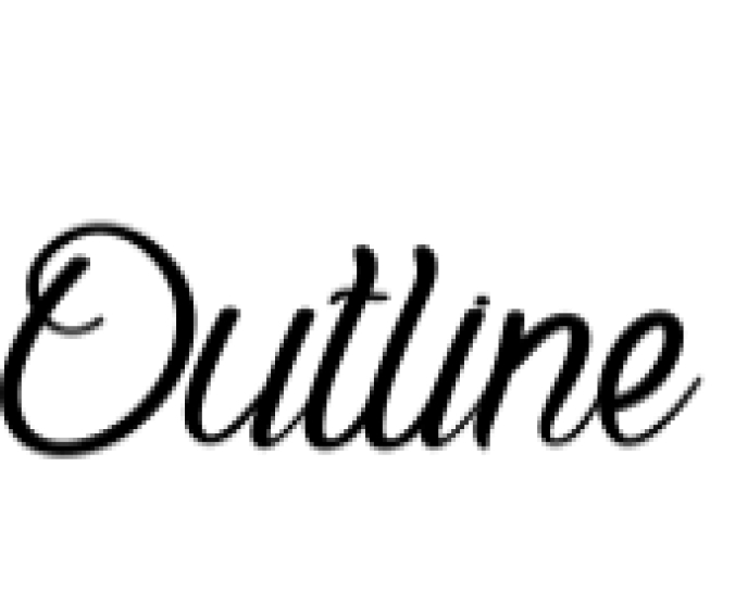 Outline Font Preview