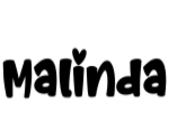Malinda Font Preview