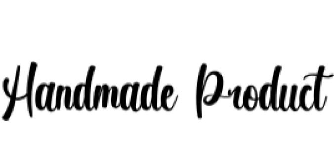 Handmade Product Font Preview