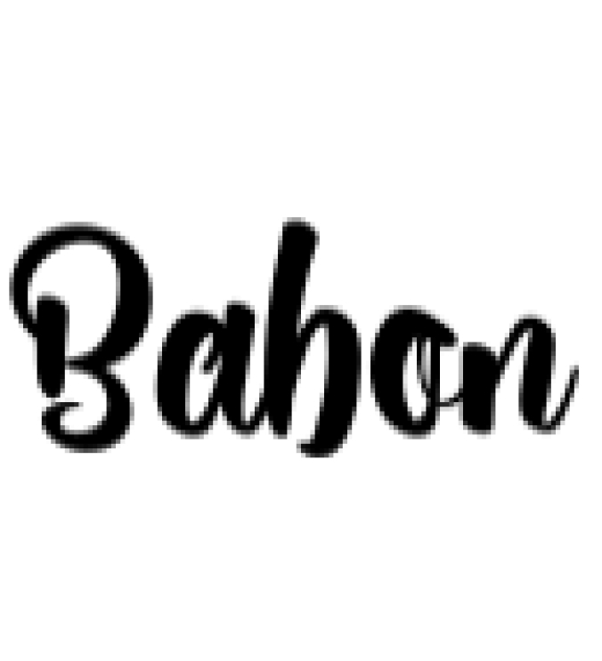Babon Font Preview