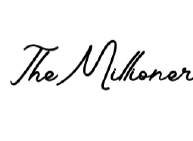 The Millioner Font Preview