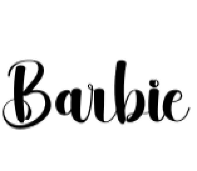 Barbie Font Preview