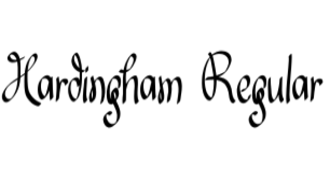 Hardingham Font Preview
