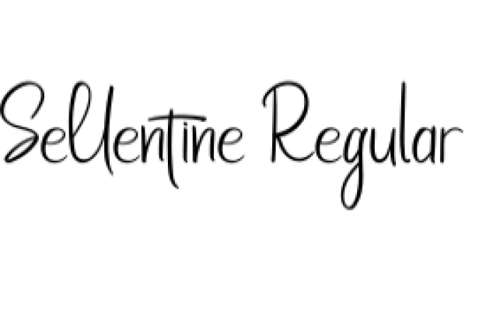 Sellentine Font Preview