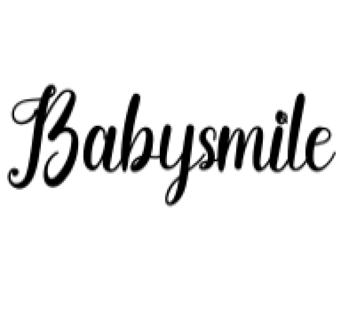 Babysmile Font Preview