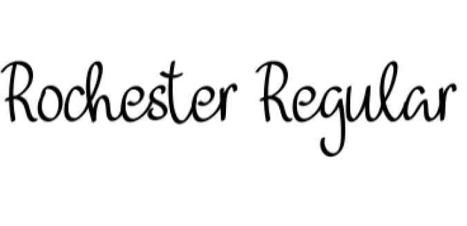 Rochester Font Preview