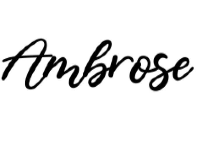 Ambrose Font Preview