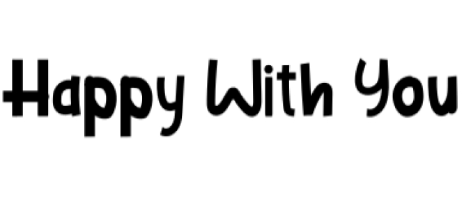 Happy with You Font Preview
