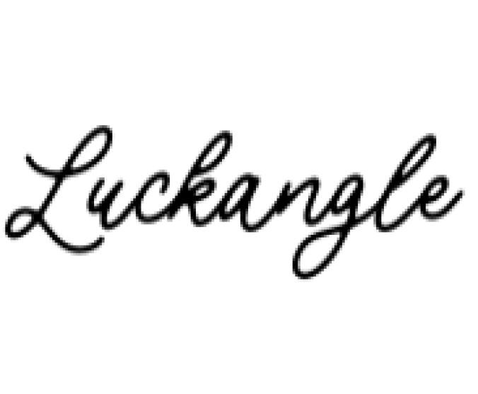 Luckangle Font Preview