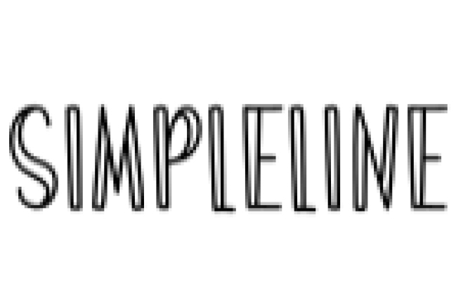 Simpleline Font Preview