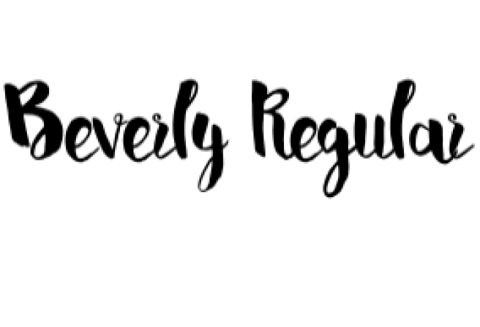 Beverly Font Preview