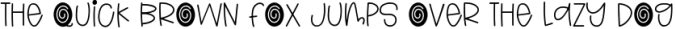 Brightly Colored Font Preview