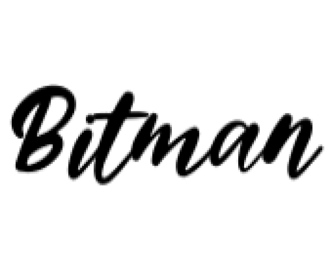 Bitman Font Preview