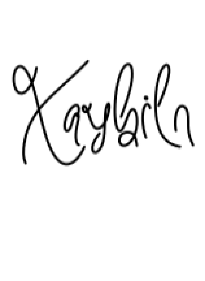 Xaybiln Font Preview