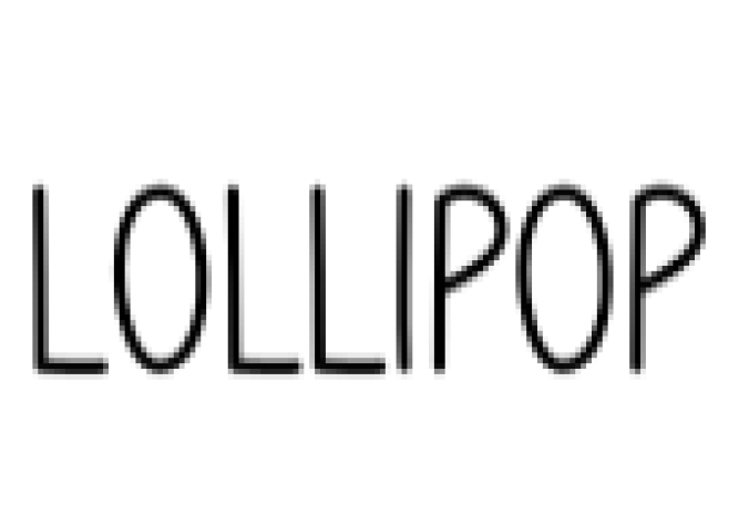 Lollipop Font Preview