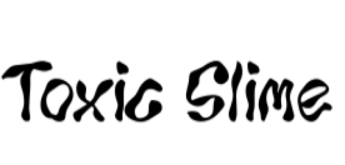 Toxic Slime Font Preview