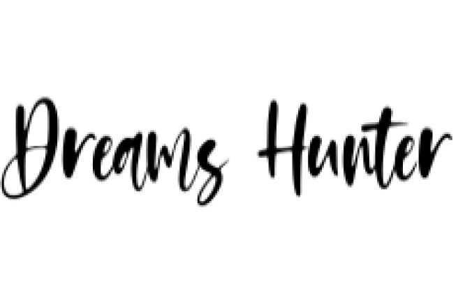 Dreams Hunter Font Preview