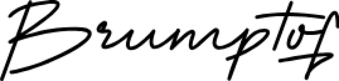 Brumptof Font Preview