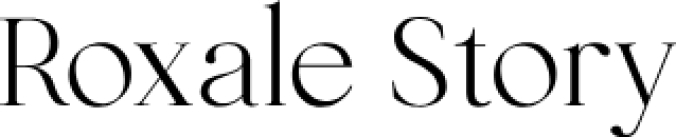 Roxale Story Font Preview