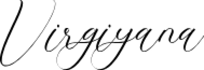 Virgiyana Font Preview