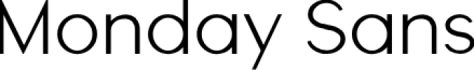 Monday Sans Font Preview
