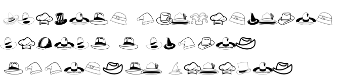 Hats Font Preview