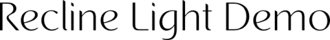 Recline Ligh Font Preview