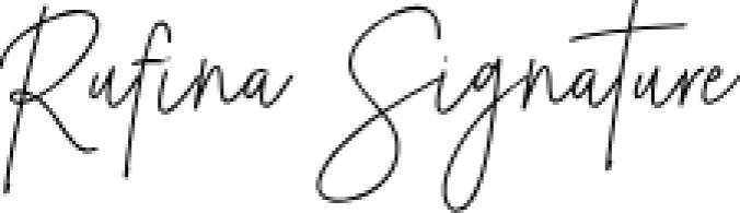 Rufina Signature Font Preview
